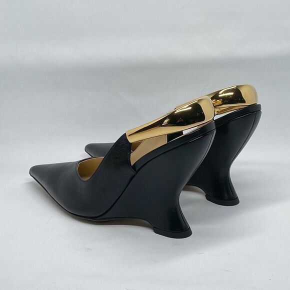 Bottega Veneta Punta 100 Leather Slingback Pumps size 37 - Picture 10 of 16